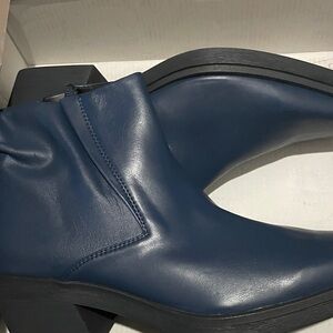 Blue Ankle Boots